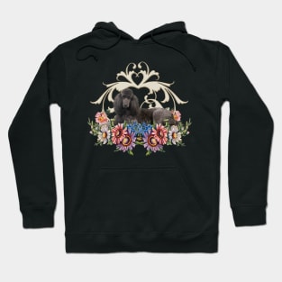 Wonderful poodle with flowers Hoodie